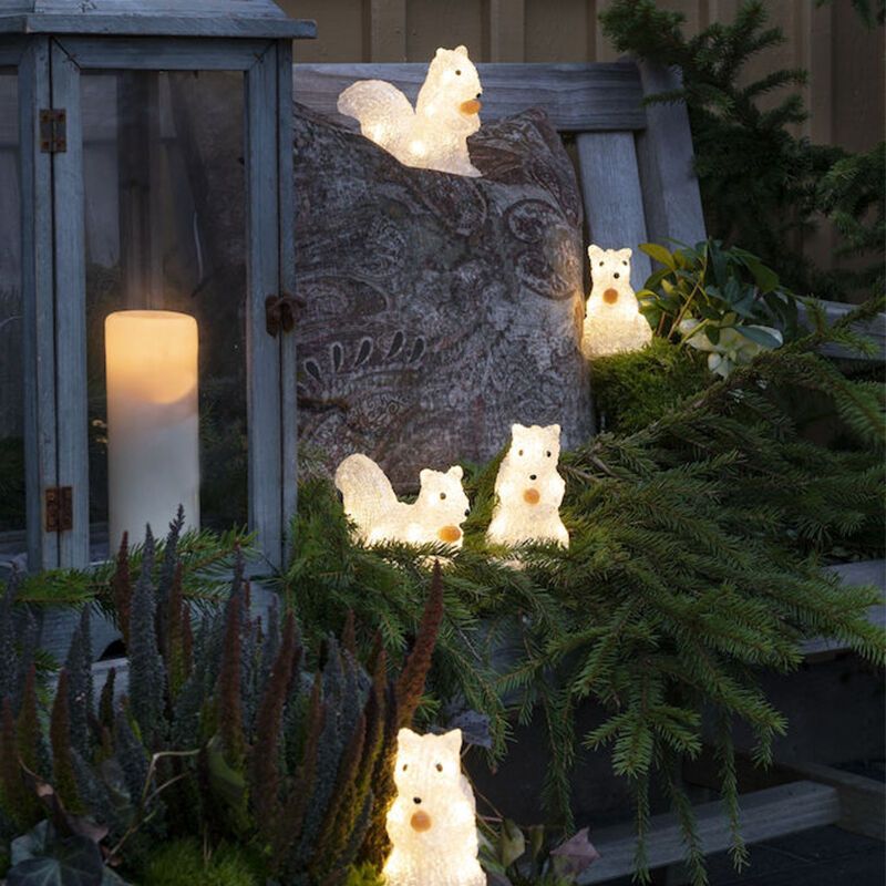 5 LED Eekhoorntjes, voor binnen en buiten 5 LED Eekhoorntjes, voor binnen en buiten
