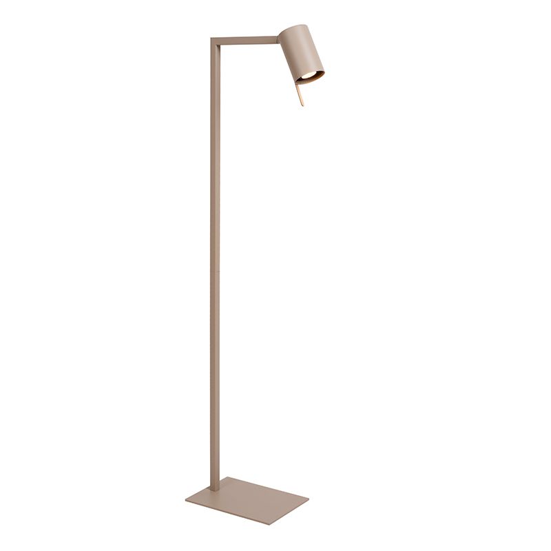 Taupe bureaulamp modern, Lesley, met schakelaar Taupe bureaulamp modern, Lesley, met schakelaar