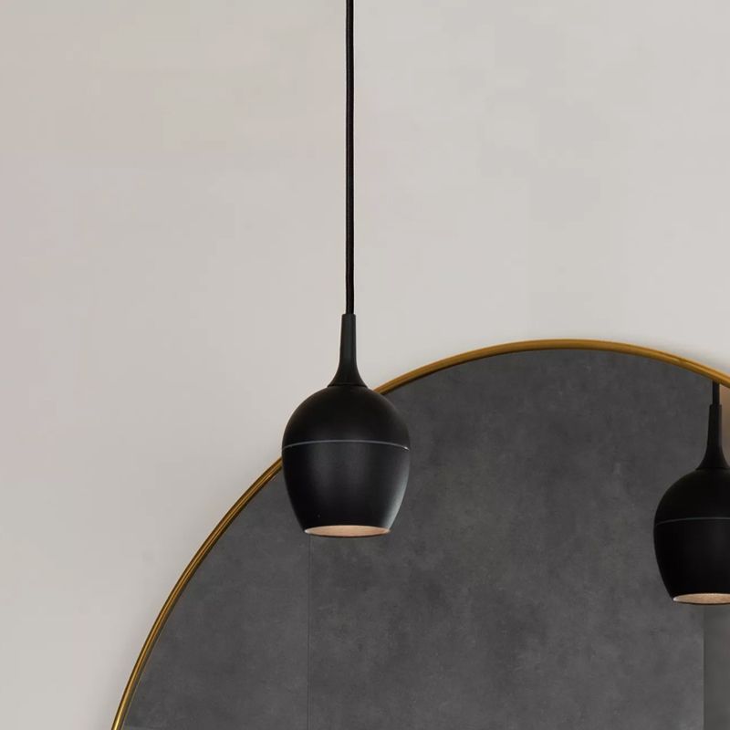 Zwarte badkamer hanglamp modern, Preston, IP44