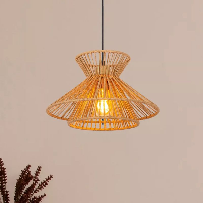 Rotan hanglamp bruin, Tasman