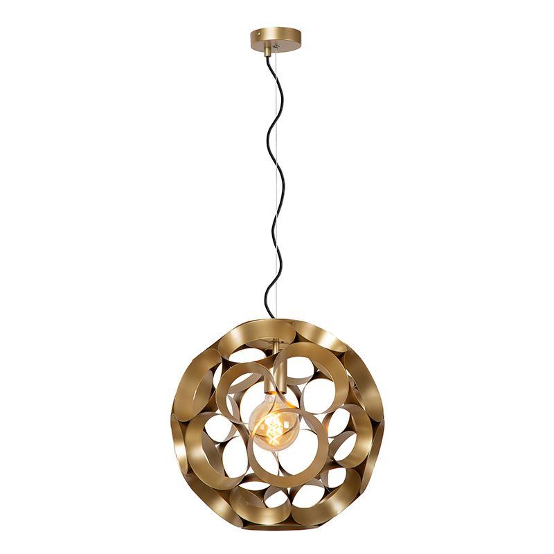 Gouden hanglamp modern, Hannelore Gouden hanglamp modern, Hannelore
