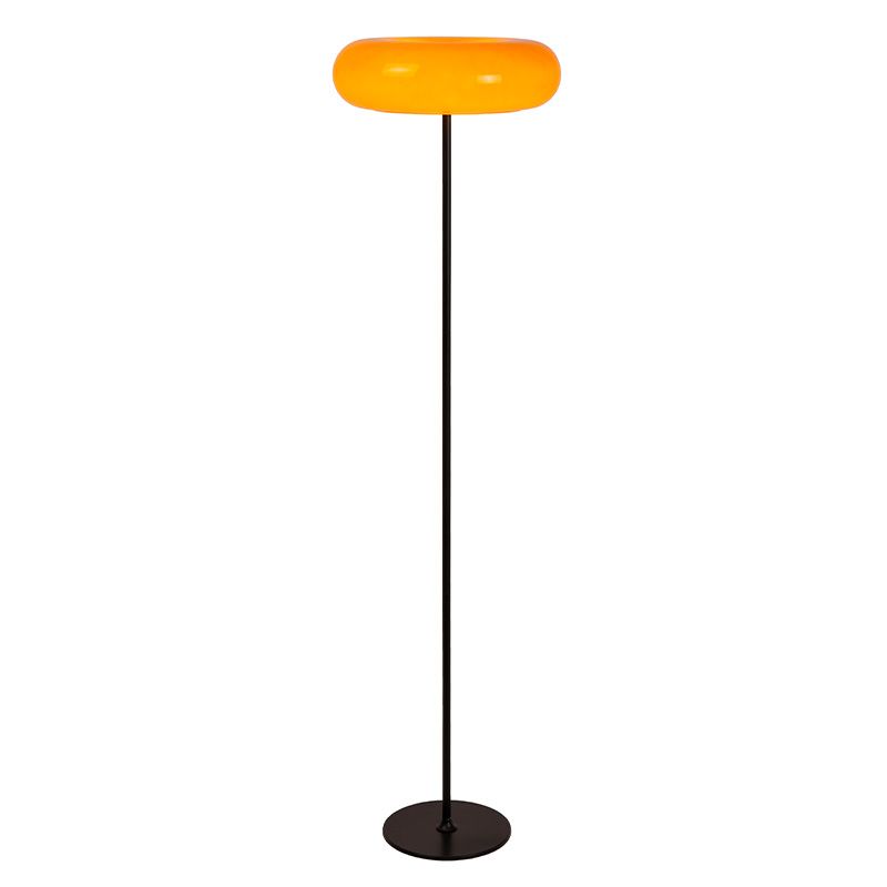 Oranje vloerlamp retro, Sentino, met schakelaar Oranje vloerlamp retro, Sentino, met schakelaar