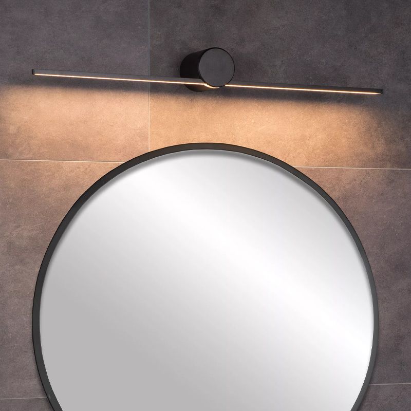 Zwarte wandlamp Mizar, aluminium, 6w warm wit LED