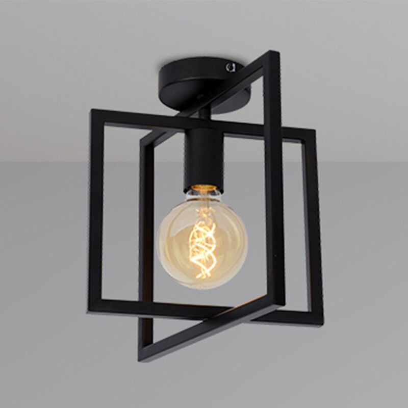 Zwarte plafonnière modern, Luuk Zwarte plafonnière modern, Luuk