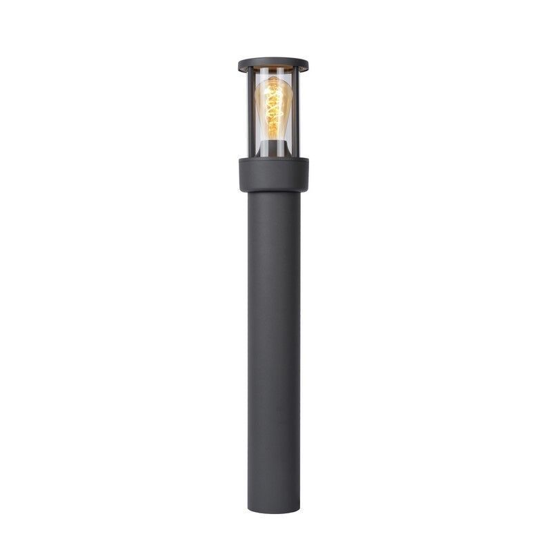 Antraciete staande buitenlamp met schemersensor modern, Lori, IP44 Antraciete staande buitenlamp met schemersensor modern, Lori, IP44