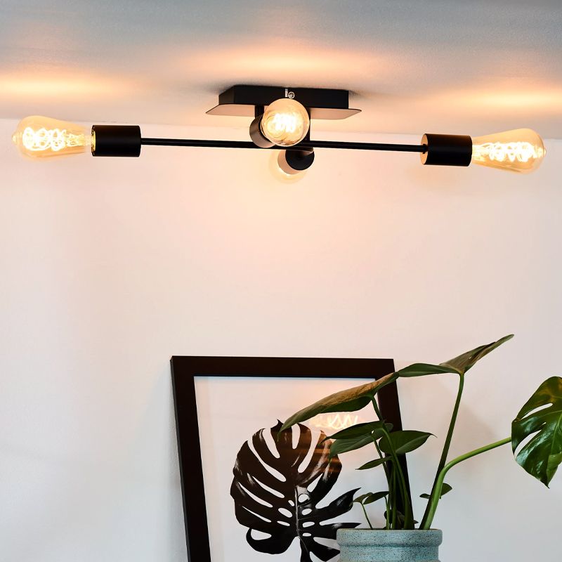 Moderne plafondlamp Lester, Zwart Moderne plafondlamp Lester, Zwart