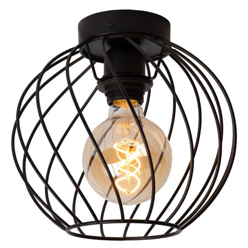 Zwarte plafondlamp klassiek, Danza