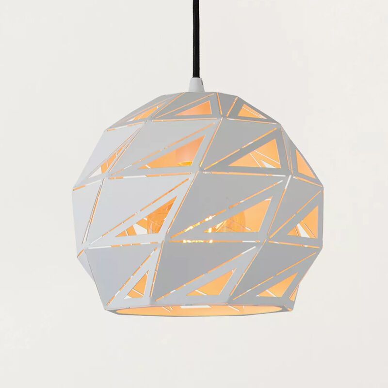Witte hanglamp Malunga, Bol