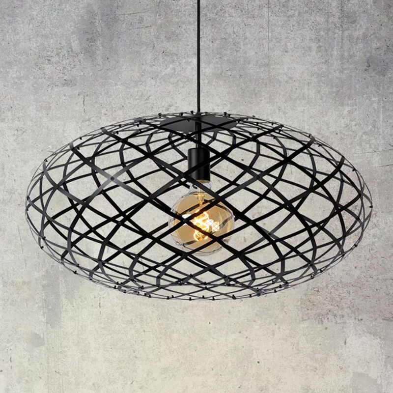 Moderne hanglamp Wolfram, Zwart