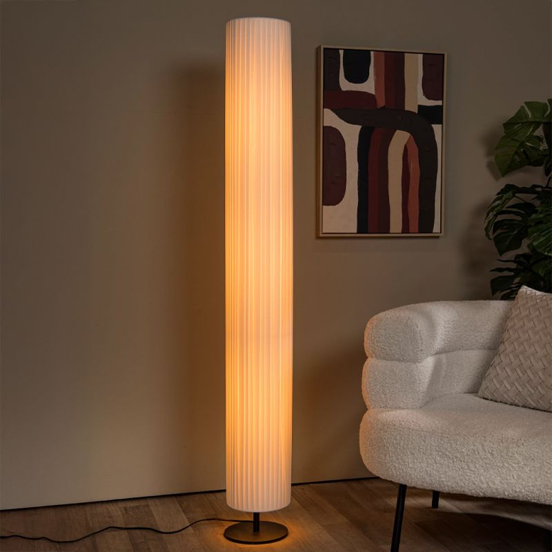 Witte vloerlamp modern, Fold, met schakelaar Witte vloerlamp modern, Fold, met schakelaar