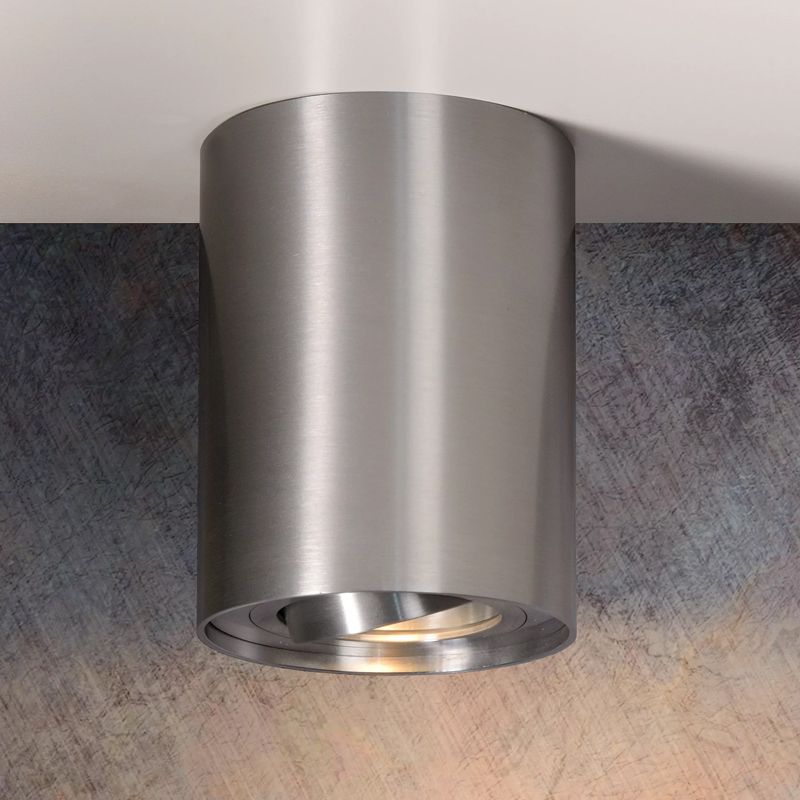 Mat chroom plafondspot Tube, Cilinder