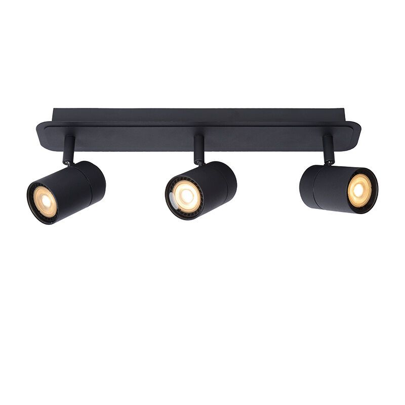 Zwarte moderne plafondlamp, Lennert, metaal, IP44