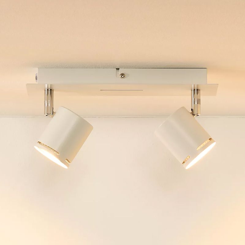 Witte Rilou plafondlamp modern - Twee spotjes Witte Rilou plafondlamp modern - Twee spotjes
