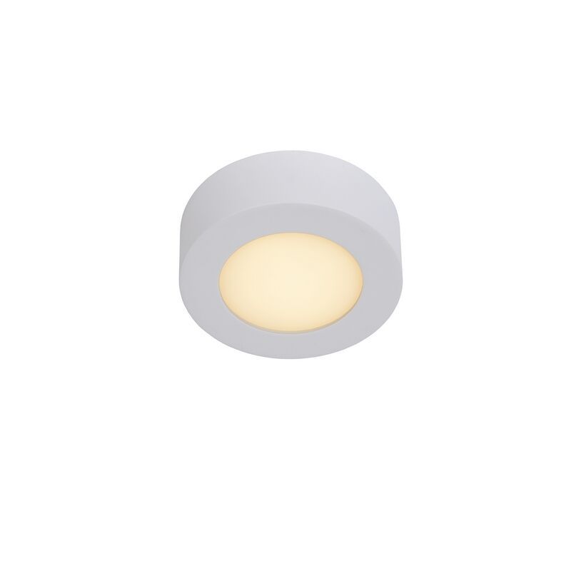 Witte plafonniere Brice, aluminium, 8w geintegreerd warm wit LED Witte plafonniere Brice, aluminium, 8w geintegreerd warm wit LED