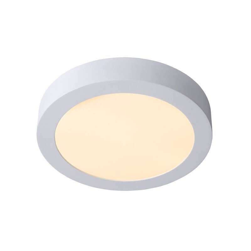Witte plafonniere Brice, aluminium, 15w geintegreerd warm wit LED Witte plafonniere Brice, aluminium, 15w geintegreerd warm wit LED