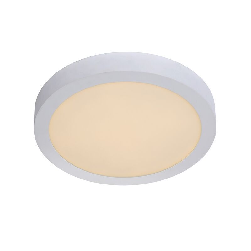 Witte plafonniere Brice, aluminium, 30w geintegreerd warm wit LED