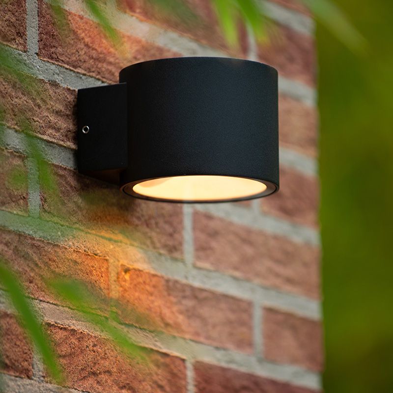 Zwarte up down wandlamp modern, Oxford, IP54