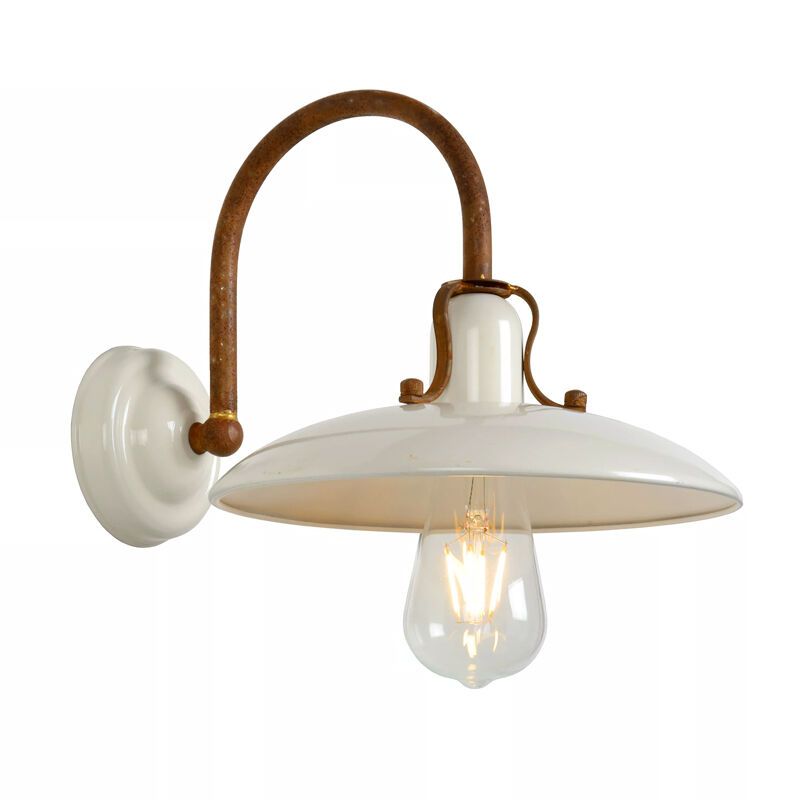 Landelijke wandlamp Romer, Beige Landelijke wandlamp Romer, Beige