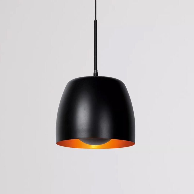 Zwarte klassieke hanglamp, Nolan, metaal
