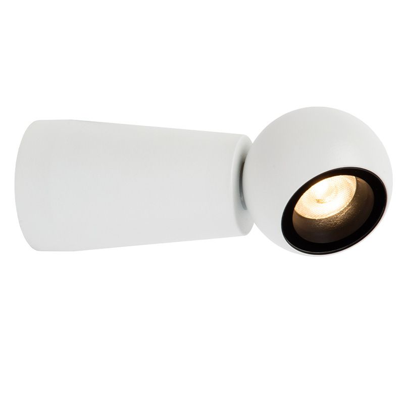 Witte buitenlamp modern, Ipsos, 5W, 2700K LED, IP54 Witte buitenlamp modern, Ipsos, 5W, 2700K LED, IP54