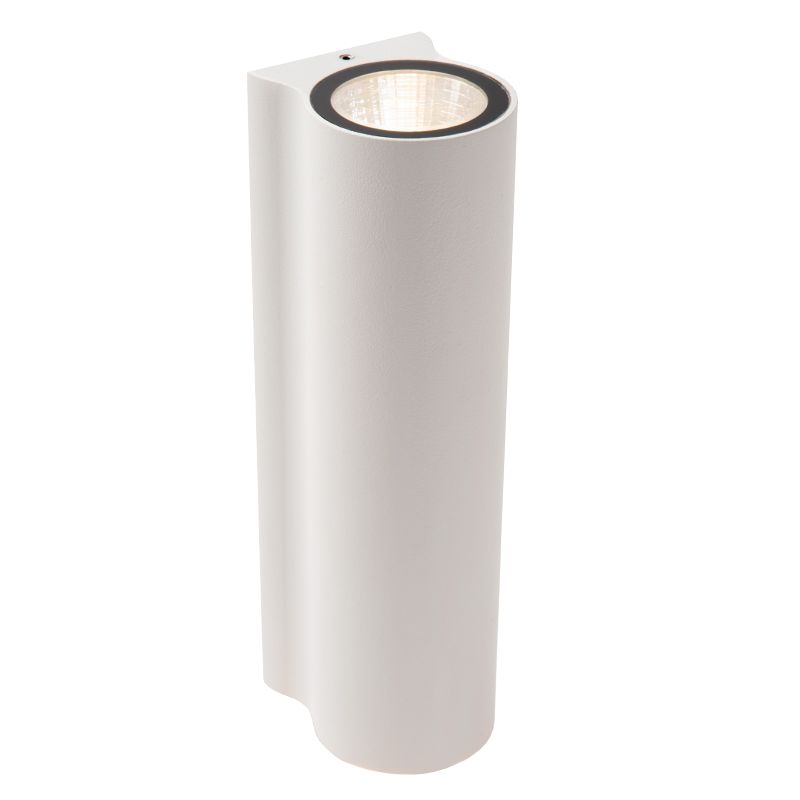 Witte up down wandlamp modern, Akra, 6W, 3000K LED, IP54 Witte up down wandlamp modern, Akra, 6W, 3000K LED, IP54