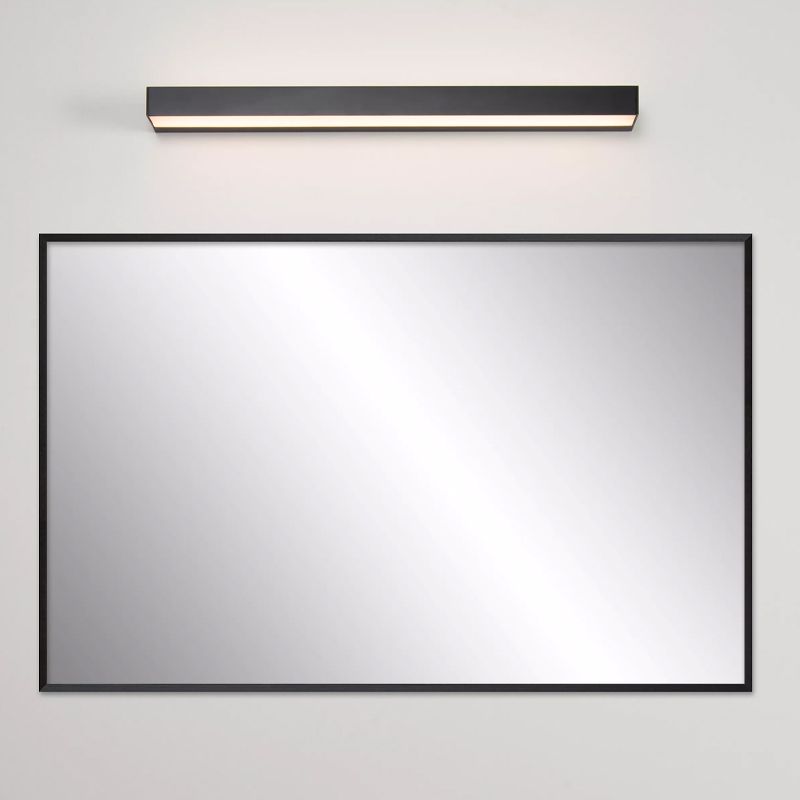Zwarte badkamer wandlamp modern, Alexa, 8W, 3000K LED, IP44