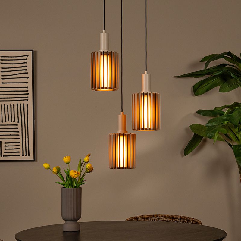 Taupe hanglamp modern, Lambres