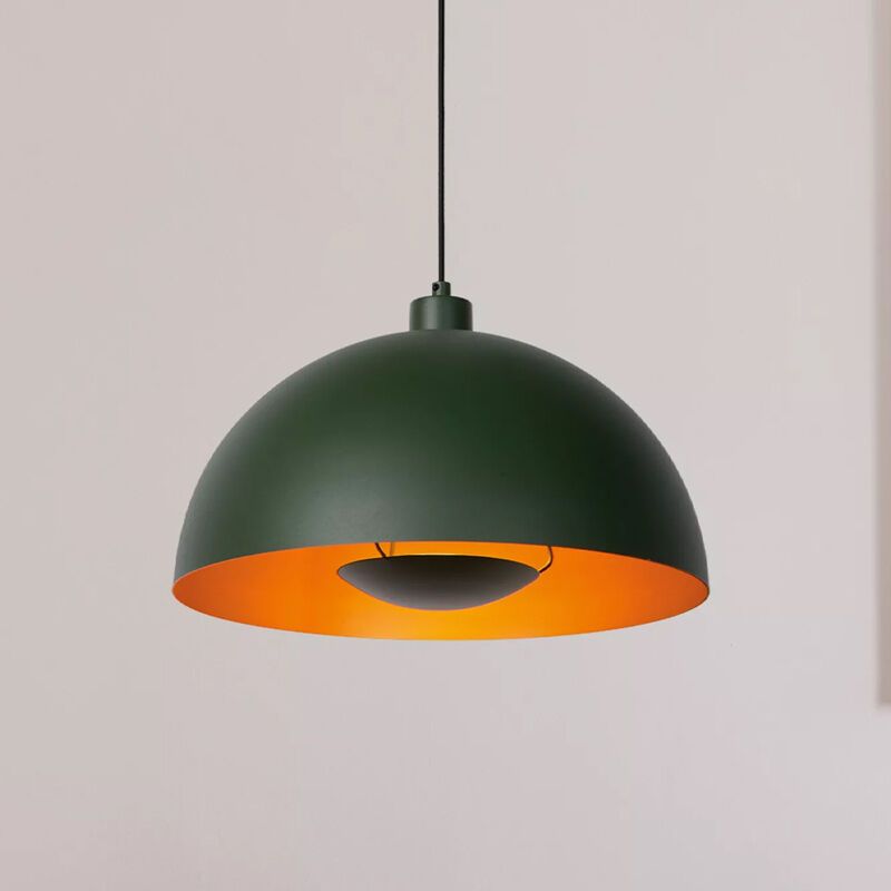 Groene moderne hanglamp, Siemon, metaal