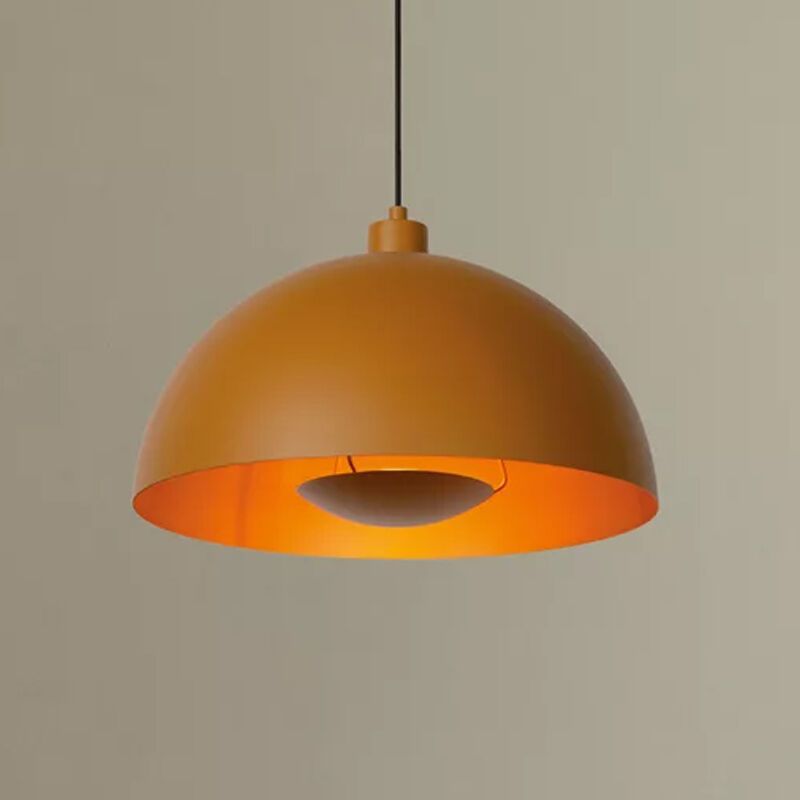 Gele moderne hanglamp, Siemon, metaal Gele moderne hanglamp, Siemon, metaal