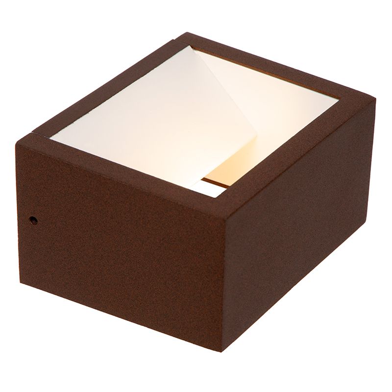 Roestkleurige oplaadbare wandlamp modern, Brida, 3,7W, 2700K LED, IP54, met touchdimmer Roestkleurige oplaadbare wandlamp modern, Brida, 3,7W, 2700K LED, IP54, met touchdimmer