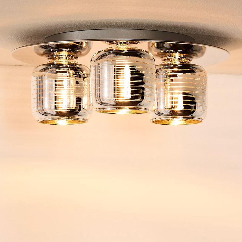 Moderne plafondlamp Eryn, Chroom en Goud