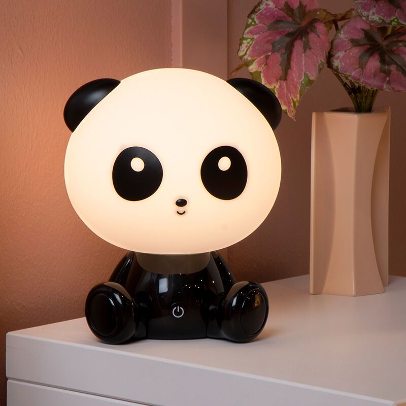 Zwarte kinderkamer tafellamp, Dodo Panda, 3W, 4000K LED Zwarte kinderkamer tafellamp, Dodo Panda, 3W, 4000K LED