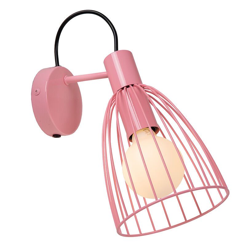 Beige kinderkamer wandlamp stof, Macarons