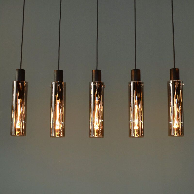 Grijze hanglamp Orlando, glas Grijze hanglamp Orlando, glas