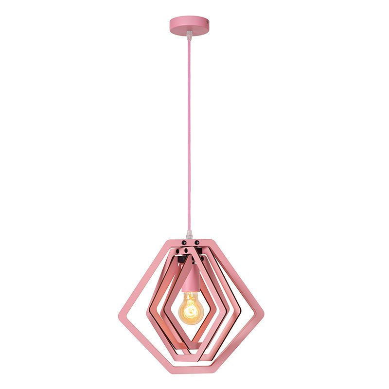 Roze kinderkamer hanglamp modern, Mauro