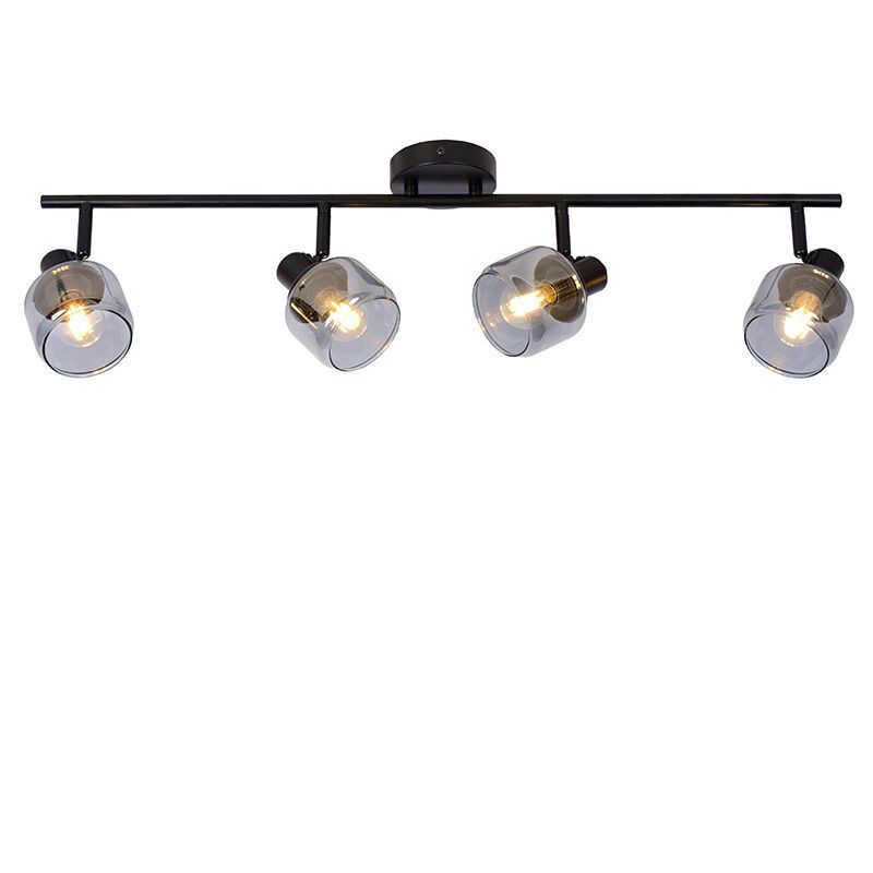 Zwarte klassieke wandspot, Bjorn, glas