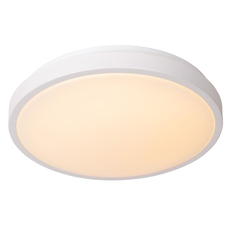 Witte badkamer plafondlamp modern, Dasher, 18W, 2700K LED, IP44