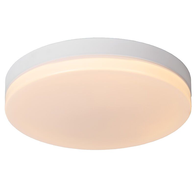 Witte badkamer plafondlamp kunststof, Biskit, 36W, 2700K LED, IP44