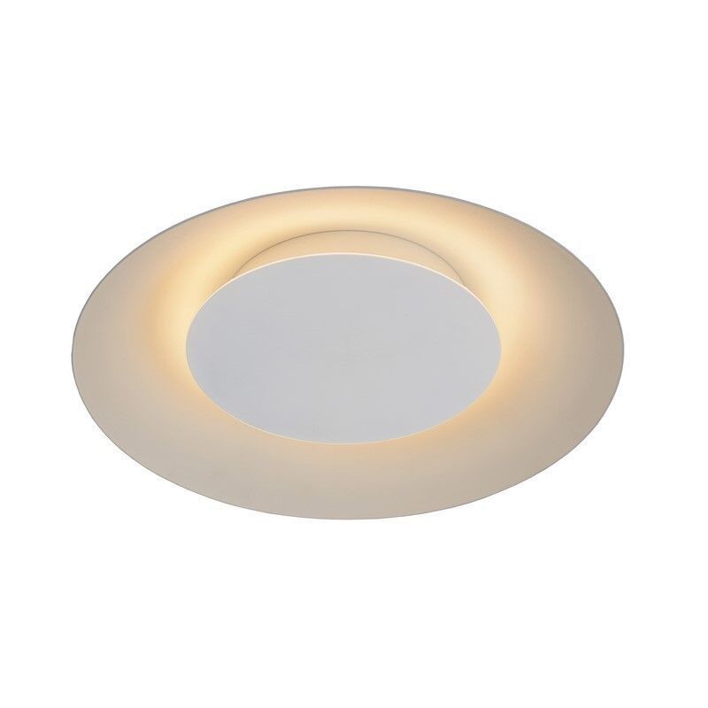 Witte plafonnière modern, Foskal, 12W, 2700K LED Witte plafonnière modern, Foskal, 12W, 2700K LED