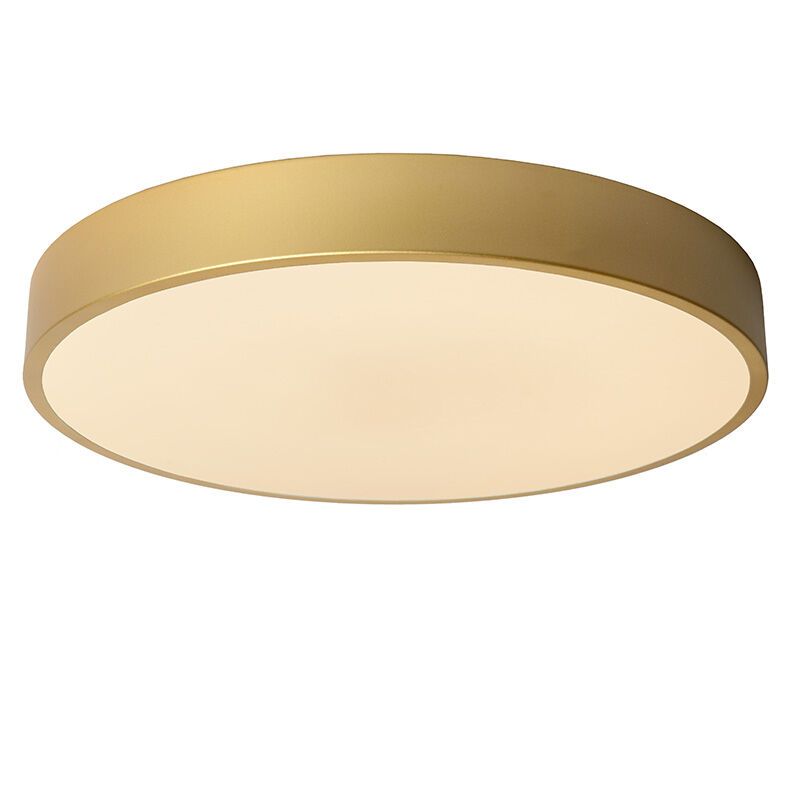 Gouden plafonnière modern, Unar, 24W, 2700K LED, 3-staps dimbaar Gouden plafonnière modern, Unar, 24W, 2700K LED, 3-staps dimbaar