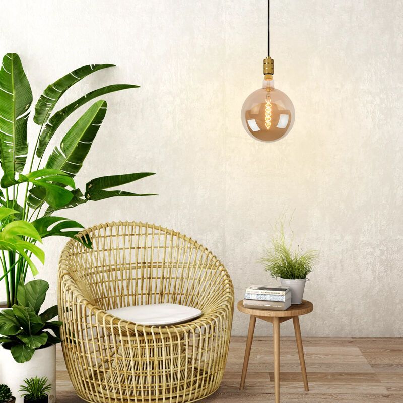 Gouden klassieke hanglamp, Jova, metaal Gouden klassieke hanglamp, Jova, metaal