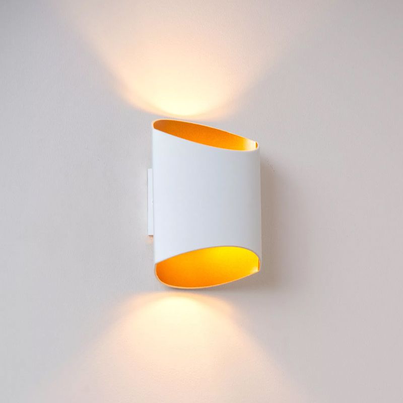 Witte up down wandlamp modern, Diletta