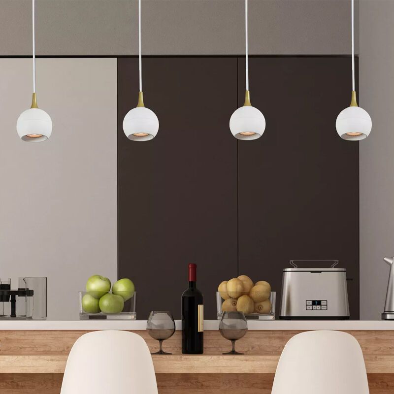 Witte moderne hanglamp, Favori, metaal