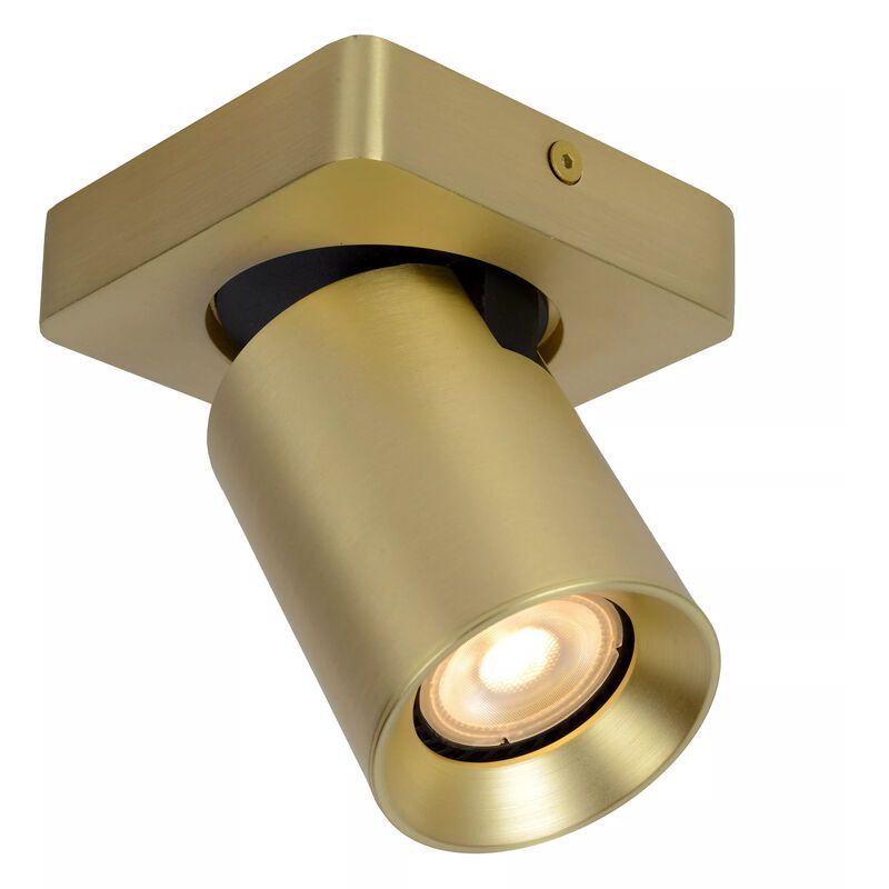 Gouden moderne plafondspot, Nigel, aluminium Gouden moderne plafondspot, Nigel, aluminium