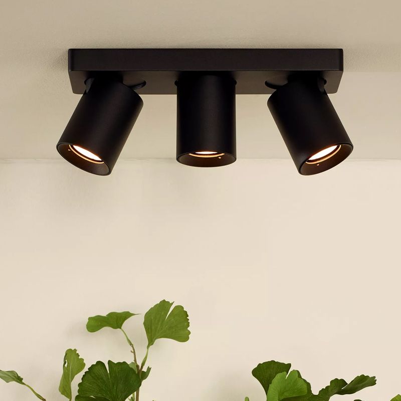 Zwarte plafondspot Nigel, aluminium Zwarte plafondspot Nigel, aluminium