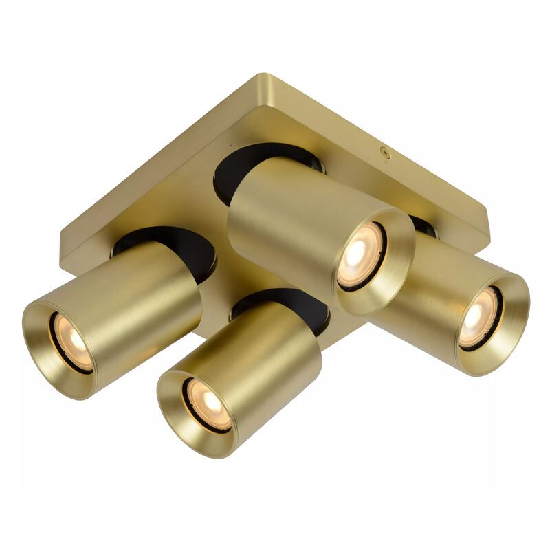 Gouden moderne plafondspot, Nigel, aluminium Gouden moderne plafondspot, Nigel, aluminium