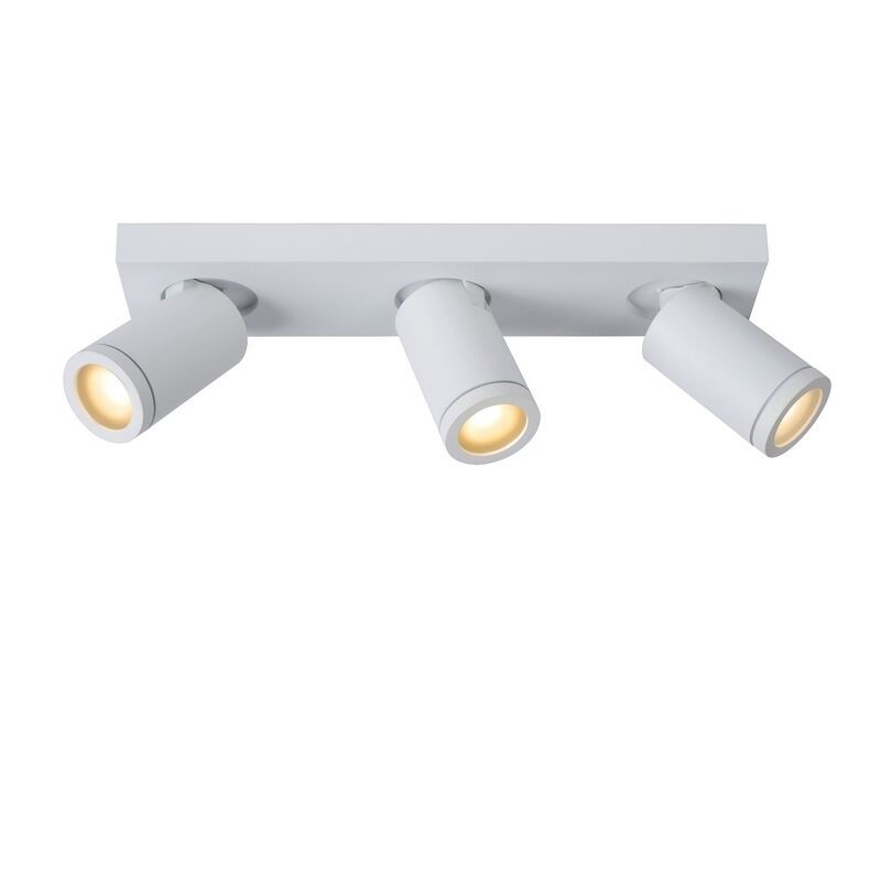 Witte plafondspot Taylor, aluminium, IP44