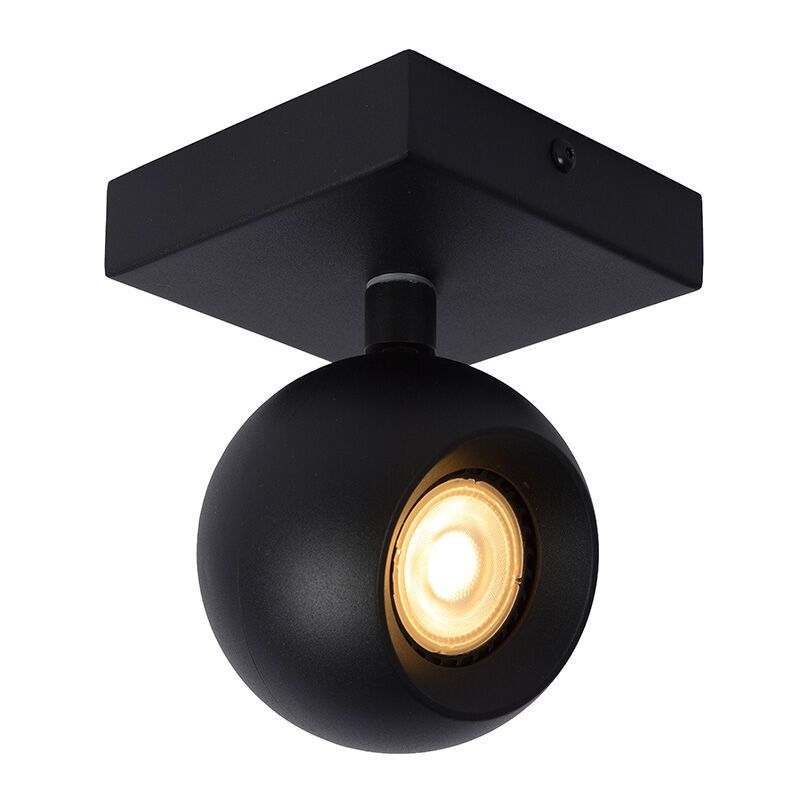 Zwarte moderne plafondspot, Favori, metaal Zwarte moderne plafondspot, Favori, metaal
