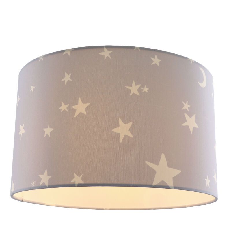 Grijze kinderlamp Stars
