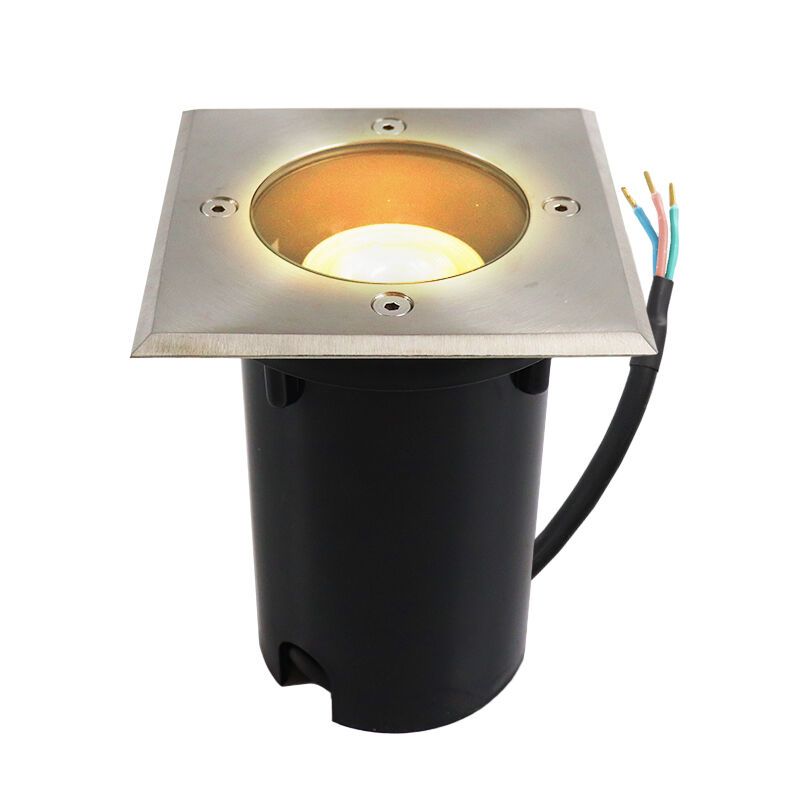 Chromen grondspot, Clenton, aluminium, IP44 Chromen grondspot, Clenton, aluminium, IP44